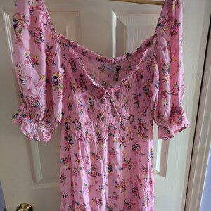 Cute Floral Mini Dress Size XL